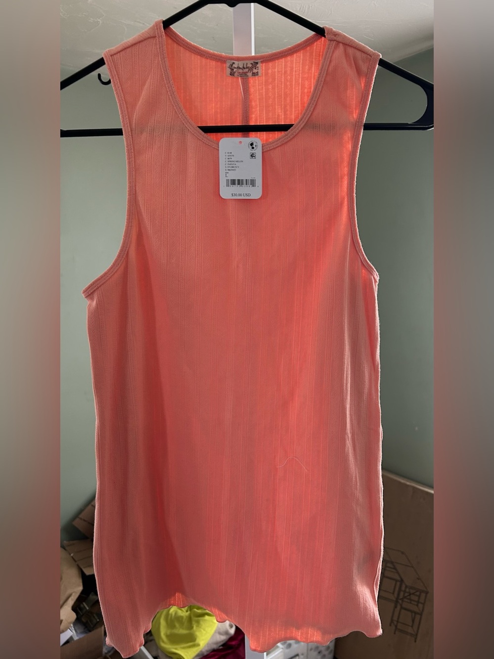 Free People Intimately Tank Top in the color Spring Melon